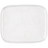 MARIMEKKO Oiva Unikko Rectangular Plate – Refine Your Kitchen Décor with Our Iconic White Stoneware – Serving Plates to Elevate Your Dining Experience (5 in x 6 in)