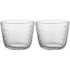 MARIMEKKO Syksy Glass Tumblers — Refine Your Kitchen Décor with Our Iconic Glassware — Stylish & Mouth-Blown Drinking Glasses Set of 2 (7 oz – 3.3” Diameter)(Glass)