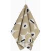 MARIMEKKO Unikko Cotton Linen Kitchen Towel Set of 2 — Refine Your Kitchen Décor with Our Floral Patterned Towels — Stylish and Functional Black and White Kitchen Towels (28 in x 19 in Each)(Unikko Beige)