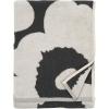 MARIMEKKO Unikko Terry Cotton Hand Towel (Charcoal) – Floral Patterned Hand Towels – 28 in x 20 in