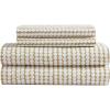 Marimekko – Queen Sheets, Premium Cotton Bedding Set, Luxuriously Soft & Smooth Home Decor, GOTS Certified (Piccolo Charcoal, Queen)(Pikku Rasymatto Beige)