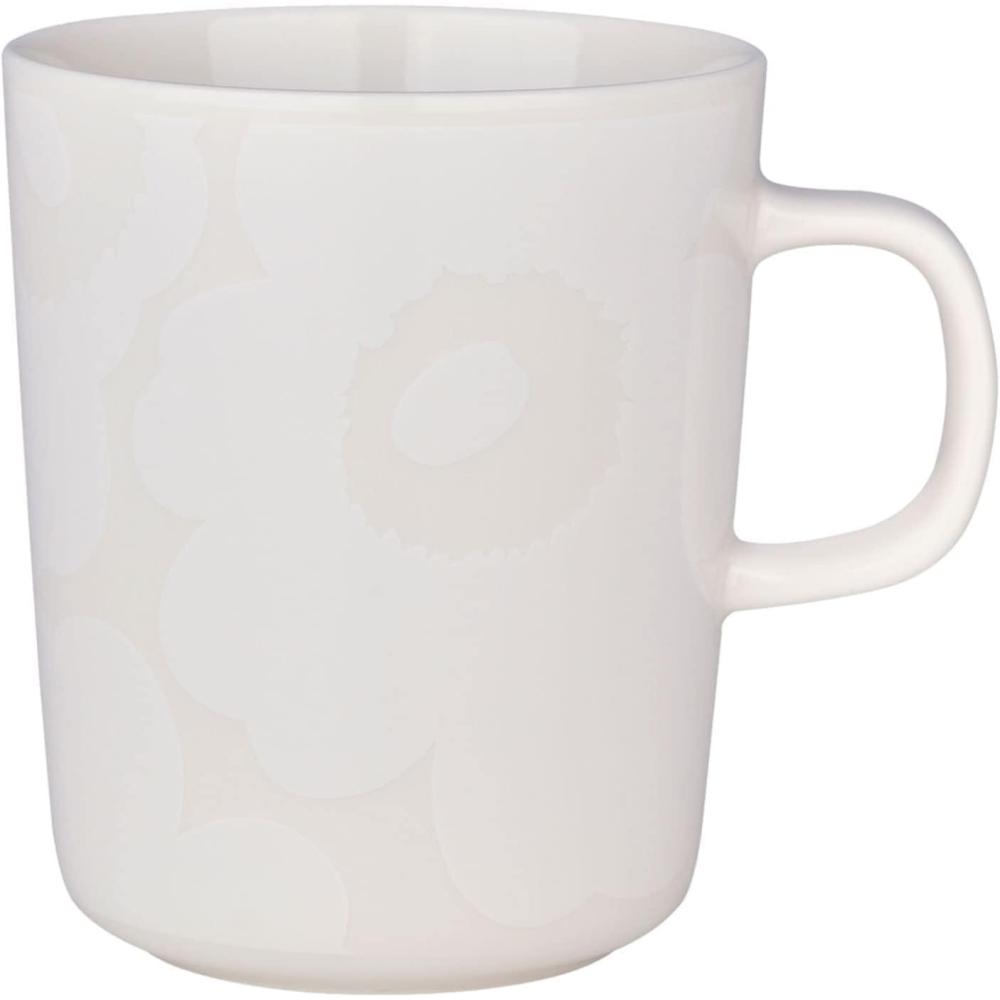 imageMARIMEKKO Oiva Unikko Mug  Refine Your Kitchen Dcor with Our Iconic White Stoneware  Stylish Porcelain Coffee Mugs to Elevate Your Drinking Experience 88oz
