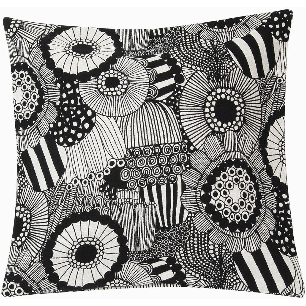 imageMARIMEKKO Pieni Unikko Cotton Pillow Cover Pink ampamp White  Refine Your Home Dcor with Our Square Cushion Cover WSide Zip Closure  Modern Pillow Covers 20x20 inchesSiirtolapuutarha BlackWhite