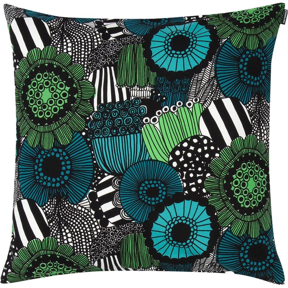 imageMARIMEKKO Pieni Unikko Cotton Pillow Cover Pink ampamp White  Refine Your Home Dcor with Our Square Cushion Cover WSide Zip Closure  Modern Pillow Covers 20x20 inchesSiirtolapuutarha Green