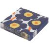 IHR Ideal Home Range Cocktail Napkins Marimekko Disposable 3-Ply Paper Party Napkin Pack, 5″ x 5″, Unikko Dark Blue, 20-Count