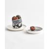 MARIMEKKO Oiva Siirtolapuutarha Stoneware Salad Plate — Refine Your Kitchen Décor with Our Iconic Black & White Stoneware — Porcelain Salad Plates (8 in)(8″ Salad Plate)