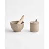 MARIMEKKO Oiva Unikko Mortar and Pestle — Refine Your Kitchen Décor with Our Iconic Floral Dinnerware — Stylish Pestle and Mortar Set to Elevate Your Dining Experience (3 in x 3 in)(Mortar and Pestle)