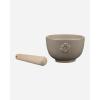 MARIMEKKO Oiva Unikko Mortar and Pestle — Refine Your Kitchen Décor with Our Iconic Floral Dinnerware — Stylish Pestle and Mortar Set to Elevate Your Dining Experience (3 in x 3 in)(Mortar and Pestle)