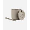 MARIMEKKO Oiva Unikko Mortar and Pestle — Refine Your Kitchen Décor with Our Iconic Floral Dinnerware — Stylish Pestle and Mortar Set to Elevate Your Dining Experience (3 in x 3 in)(Covered Spice Jar)