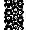 MARIMEKKO Pieni Unikko Cotton Pillow Cover (Pink & White) – Refine Your Home Décor with Our Square Cushion Cover W/Side Zip Closure — Modern Pillow Covers 20×20 inches(Unikko Black)