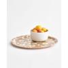 MARIMEKKO Unikko Birch Serving Tray — Refine Your Kitchen Décor with Our Iconic Floral Dinnerware — Stylish Outdoor Medium Serving Tray to Elevate Your Dining Experience (12 in Diameter)(Plywood Tray)