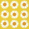 IHR Ideal Home Range – Paper Napkins Marimekko AURINGONKUKKA orange yellow 20-Count 3-Ply Lunch Napkins 6.5 x 6.5 inches