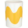 MARIMEKKO Lokki Large Cup (8.5oz) – Refine Your Kitchen Décor with Our White & Blue Dinnerware — Perfect Designer Cup Without Handle for Morning Brews and Cozy Evenings(Yellow)