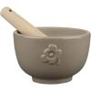 MARIMEKKO Oiva Unikko Mortar and Pestle — Refine Your Kitchen Décor with Our Iconic Floral Dinnerware — Stylish Pestle and Mortar Set to Elevate Your Dining Experience (3 in x 3 in)(Mortar and Pestle)