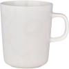 MARIMEKKO Oiva Unikko Mug — Refine Your Kitchen Décor with Our Iconic White Stoneware — Stylish Porcelain Coffee Mugs to Elevate Your Drinking Experience (8.8oz)