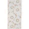 MARIMEKKO Unikko Terry Cotton Hand Towel – Floral Patterned Hand Towels (Beige) 28 in x 20 in