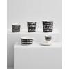 MARIMEKKO Oiva Räsymatto Stoneware Mug (Black/White) – Refine Your Kitchen Décor with Our Iconic White Stoneware — Large Tea Mug — Porcelain Coffee Mug to Elevate Your Drinking Experience (13.5oz)