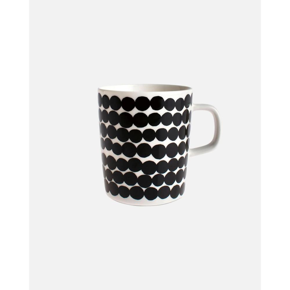 imageMARIMEKKO Oiva Rsymatto Stoneware Mug Black  Refine Your Kitchen Dcor with Our Iconic Black Stoneware  Porcelain Coffee Mug for Morning Brews and Cozy Evenings 88oz