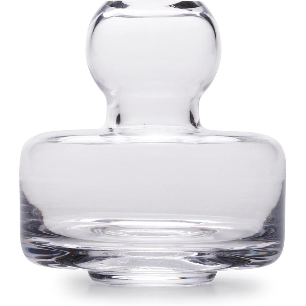 imageMARIMEKKO Umpu Glass Flower Vase Color Clay  Upgrade Your Home Decor with Our Modern Vases for Centerpieces  Stylish Medium Glass Vases for Flowers 7quot L x 7quot WFlower Vase