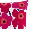 Marimekko Throw Pillow Cotton Bedding with Zipper Closure, Stylish Modern Home Decor, 1 Count (Pack of 1), Red