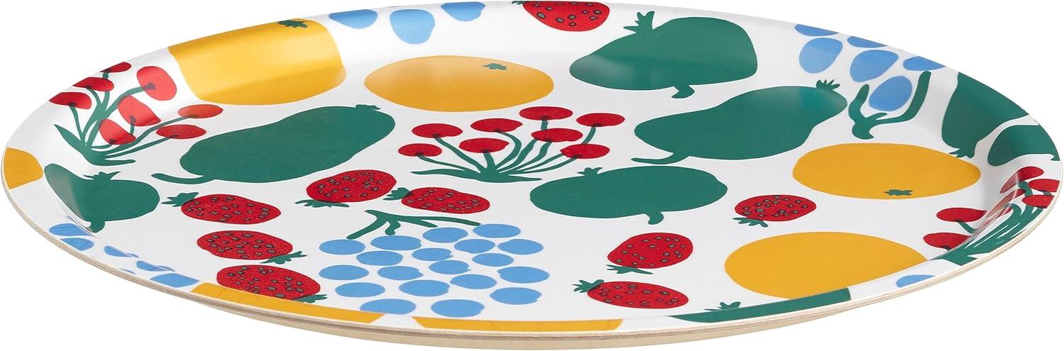 imageMARIMEKKO Tori Birch Serving Tray Refine Your Kitchen Dcor with Our Iconic Colorful Dinnerware Stylish Outdoor Medium Serving Tray to Elevate Your Dining Experience 12 in Diameter
