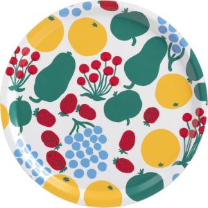 MARIMEKKO Tori Birch Serving Tray – Refine Your Kitchen Décor with Our Iconic Colorful Dinnerware – Stylish Outdoor Medium Serving Tray to Elevate Your Dining Experience (12 in Diameter)