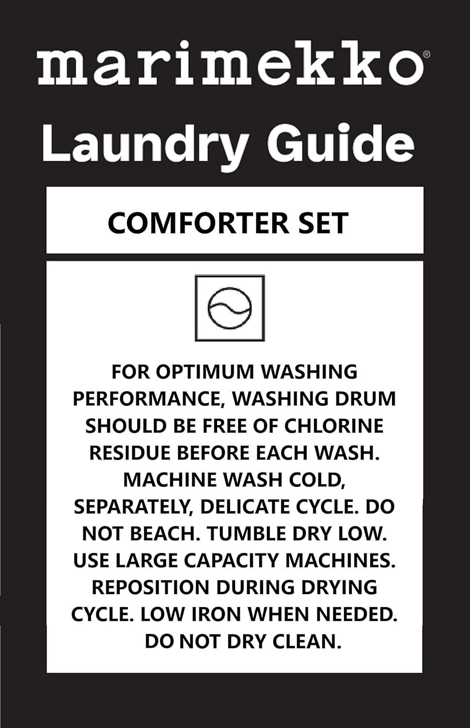 imageMARIMEKKO Queen Comforter Set Soft Cotton Percale Bedding with Medium Weight Feel for Year Round Comfort 3 Piece Bed Set with Matching Pillowcases Pieni LettoKing