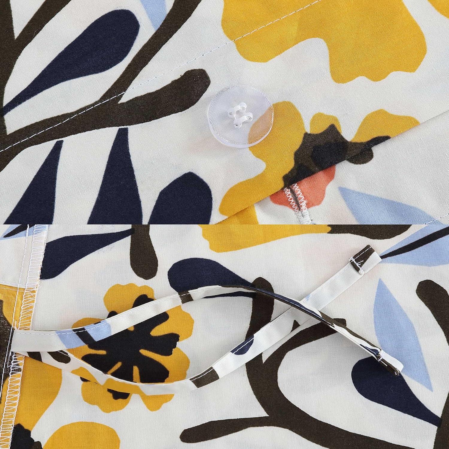 imageMarimekko Queen Comforter Set Soft ampamp Reversible Cotton Percale Bedding with Medium Weight Feel for Year Round Comfort 3 Piece Bed Set with Matching Pillowcases MykeroMykero Multicolor