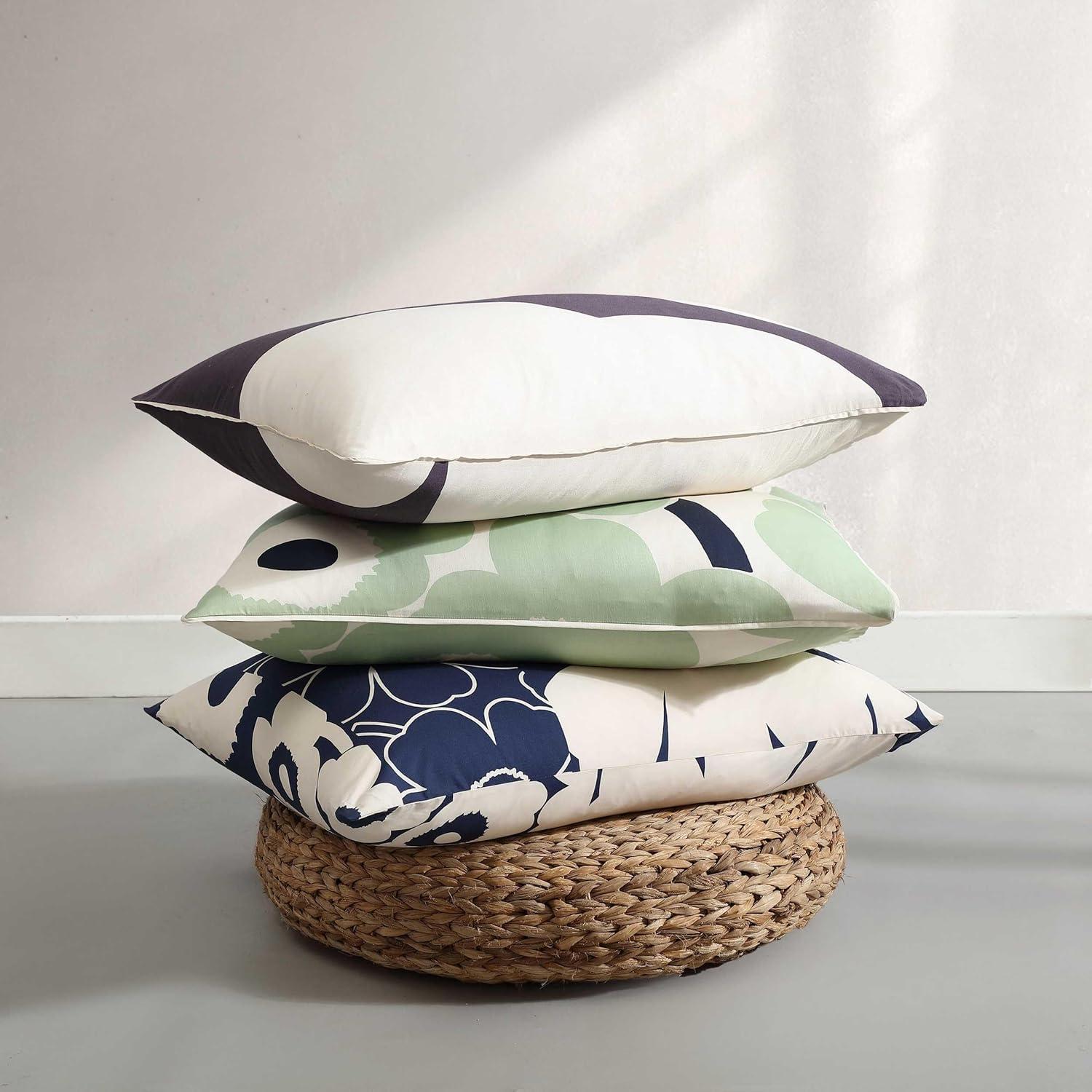 imageMarimekko Queen Duvet Cover Set 100 Soft Cotton Bedding with a Lightweight Feel for Year Round Comfort Bold 3 Piece Bed Set with Matching Pillowcases Iso Unikko CharcoalIso Unikko Charcoal