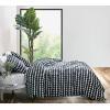 MARIMEKKO – Queen Comforter Set, Soft & Reversible Cotton Percale Bedding with Medium Weight Feel for Year Round Comfort, 3 Piece Bed Set with Matching Pillowcases (Rasymatto Black)(Rasymatto Black)