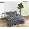 MARIMEKKO – Queen Comforter Set, Soft & Reversible Cotton Percale Bedding with Medium Weight Feel for Year Round Comfort, 3 Piece Bed Set with Matching Pillowcases (Rasymatto Black)(Rasymatto Black)