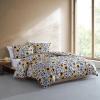 Marimekko – Queen Comforter Set, Soft & Reversible Cotton Percale Bedding with Medium Weight Feel for Year Round Comfort, 3 Piece Bed Set with Matching Pillowcases (Mykero)(Mykero Multicolor)