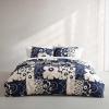 Marimekko – Duvet Cover Queen Size, Naturally Soft & Smooth Cotton Percale Bedding with a Lightweight Feel – 3 Piece Bed Set with Matching Pillowcases (Mykero)(Unikko Kollaasi Blue)