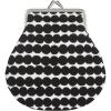 MARIMEKKO Räsymatto Coin Purse (Black and White) – Stylish and Versatile Purse and Wallet to Include in your Daily Essentials – 8” x 6”(Mini)