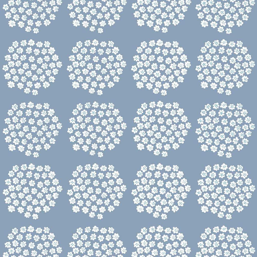 imageMARIMEKKO Blue Puketti Peel ampamp Stick WallpaperBlue