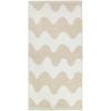 MARIMEKKO Lokki Terry Cotton Bath Towel (Beige) – Waves Patterned Bath Towels – 59 in x 28 in