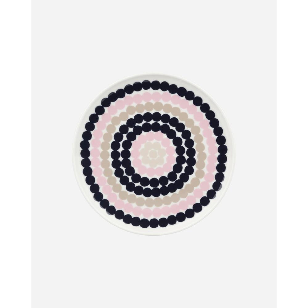 imageMARIMEKKO Oiva Rsymatto Dinner Plate Beige and Pink  Iconic Stoneware to Refine Your Kitchen Dcor  Stylish Porcelain Dinner Plates to Elevate Your Dining Experience 8inch