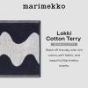 MARIMEKKO Unikko Terry Cotton Hand Towel (Dark Blue) – Floral Patterned Hand Towels – 28 in x 20 in(Unikko Pink)