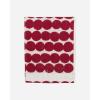 MARIMEKKO Räsymatto Terry Cotton Hand Towel (Ivory and Beige) – Polka Dot Patterned Hand Towels – 28 in x 20 in(Dark Red Räsymatto)