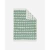 MARIMEKKO Räsymatto Terry Cotton Hand Towel (Ivory and Beige) – Polka Dot Patterned Hand Towels – 28 in x 20 in(Green/White Räsymatto)