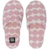 MARIMEKKO Räsymatto Cotton Slippers – Comfortable & Supportive House Shoes for Women and Men with Rubber Sole – White & Light Pink Slippers with The Iconic Rag Rug Pattern (Size M)