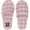 MARIMEKKO Räsymatto Cotton Slippers – Comfortable & Supportive House Shoes for Women and Men with Rubber Sole – White & Light Pink Slippers with the Iconic Rag Rug Pattern (Size L)