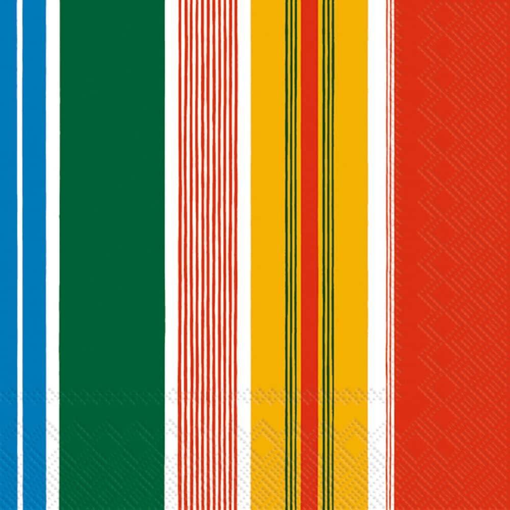 imageIHR Ideal Home Range Paper Napkins Marimekko PARAATI yellow red 20Count 3Ply Cocktail Napkins 5 x 5 inchesCocktail 5x5 inches