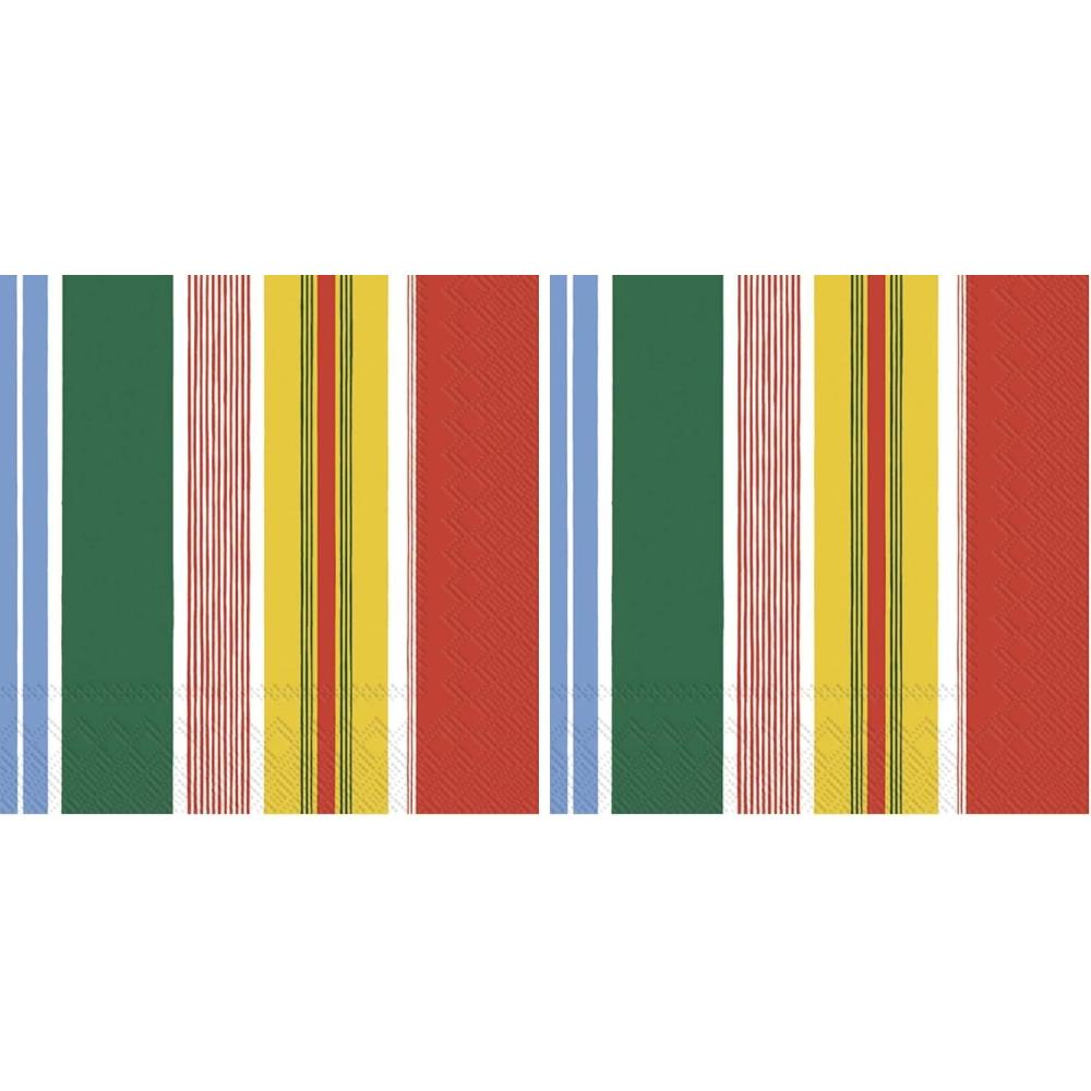 imageIHR Ideal Home Range Paper Napkins Marimekko PARAATI yellow red 20Count 3Ply Cocktail Napkins 5 x 5 inchesCocktail 5x5 inches Pack of 2