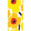 IHR Ideal Home Range Dinner Napkins Marimekko Disposable 3-Ply Paper Hand Towels, 8.5″ x 4.5″, Unikko Turquoise, 16-Count(Unikko Dark Yellow)