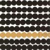 IHR Ideal Home Range Party Napkins Marimekko Disposable 3-Ply Paper Lunch Napkin Pack, 6.5″ x 6.5″, Orkanen Linen/Black, 20-Count(Rasymatto- Black/Gold)