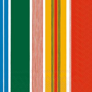 IHR Ideal Home Range – Paper Napkins Marimekko PARAATI yellow red 20-Count 3-Ply Lunch Napkins 6.5 x 6.5 inches