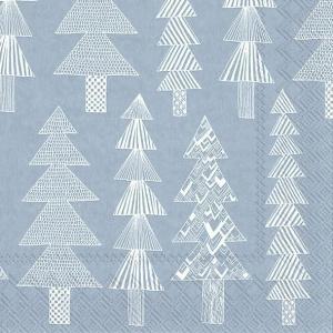 IHR Ideal Home Range Cocktail Napkins Disposable 3-Ply Paper Party Napkin Pack, 5″ x 5″, Kuusikossa Light Blue, 20-Count