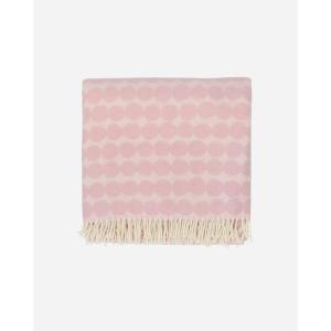 MARIMEKKO Räsymatto Blanket — Refine Your Home Décor with Our Pink & White Decorative Throw Blankets for Sofa (51 x 71 Inch)