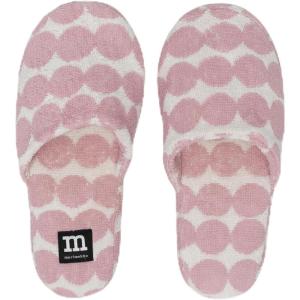 MARIMEKKO Räsymatto Cotton Slippers(Light Pink)